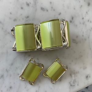 Vintage PAM signed bracelet and earring set